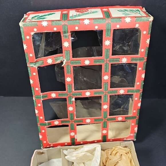 9pcs Christmas Ornaments Baubles Made In Germany Vintage Mercury Glass set - Picture 12 of 14